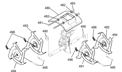 Part Location Diagram of 305563 Murray Shield, Tine